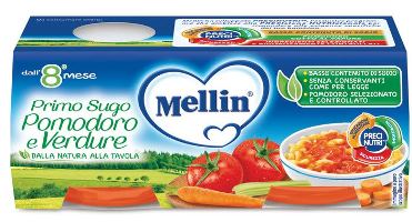 Mellin Primi Sughi Pomodori e Verdure 2 x 80 grammi