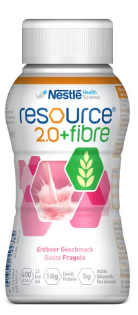 Resource 2.0 + Fibre Fragola Bevanda con Fibre 200 ml