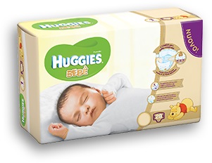 Huggies Bebe' Base Pannolini Taglia 1 (2-5Kg) 28 pezzi