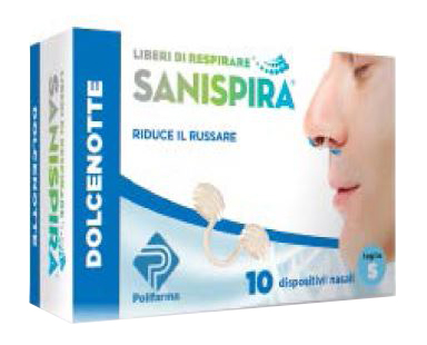 Sanispira Dolce Notte Filtri Nasale contro il Russare Misura L 10 Pezzi