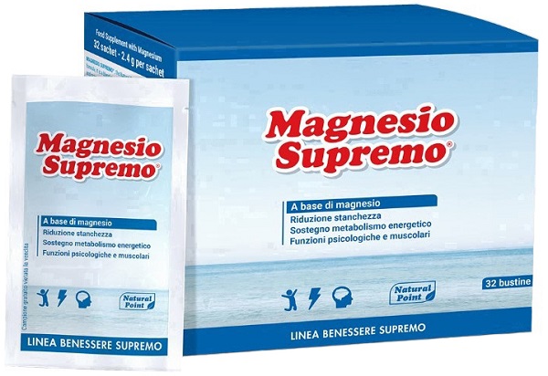 Natural Point Magnesio Supremo 32 Bustine - Integratore Alimentare