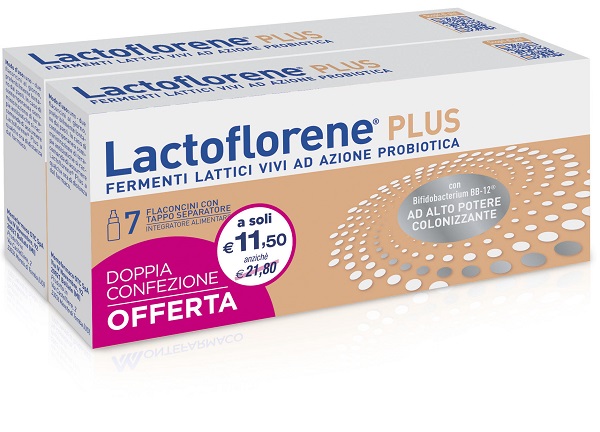 Lactoflorene Plus Bipack 7 + 7 Flaconcini - Integratore Alimentare Fermenti Lattici