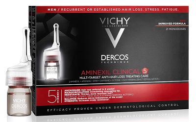 Vichy Dercos Aminexil Intensive 5 Trattamento Anticaduta Uomo 21 Fiale