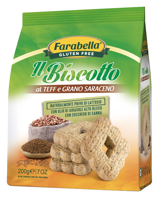 Farabella Senza Glutine Biscotti al Teff e Grano Saraceno 200 grammi