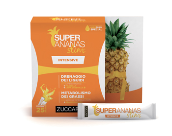 Zuccari Super Ananas Slim Intensive 25 stick da 10ml - Integratore Drenante