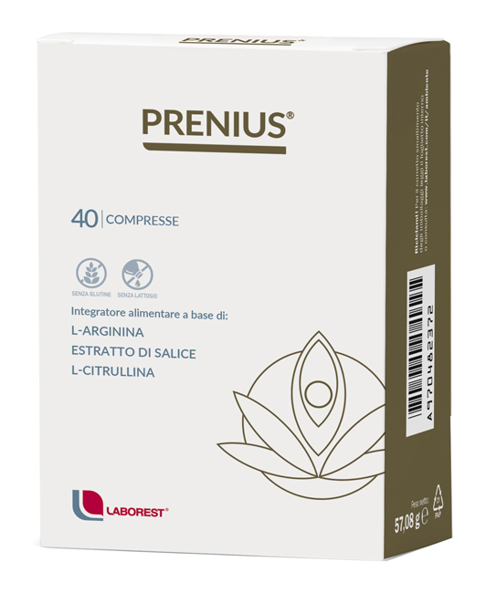 Prenius 40 Compresse - Integratore L-Arginina, Salicina e Magnesio