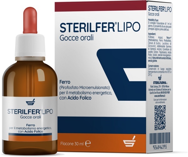 Sterilfer Lipo Gocce 30 ml - Integratore Ferro