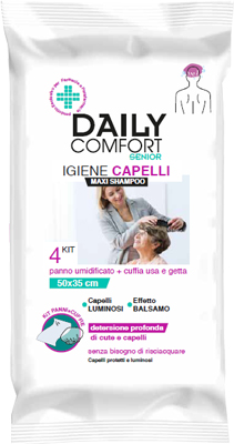 Daily Comfort Senior Panni Shampoo 4 pezzi