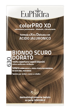 Euphidra Linea ColorPro XD 630 Biondo Scuro Dorato Tintura Extra Delicata