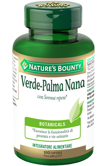 Nature's Bounty Verde Palma Nana 100 Capsule - Integratore Alimentare