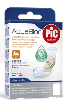 Pic Cerotto Aquabloc Antibatterico 12 x 10 cm 5 pezzi