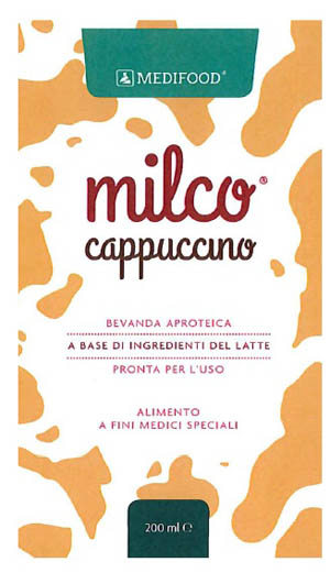 Milco Bevanda Aproteica Cappuccino 6 Flaconcini 200 ml