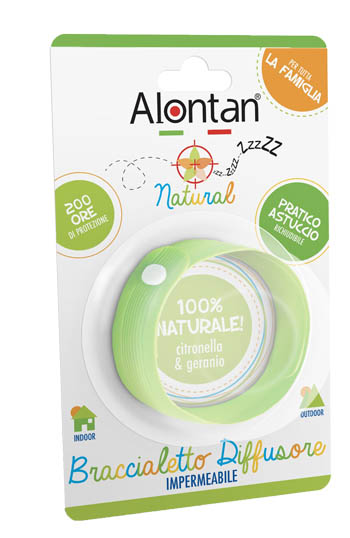 Alontan Braccialetto Antizanzare Naural Impermeabile