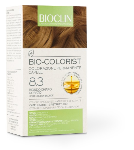 Bioclin Bio Colorist 8.3 Biondo Chiaro Dorato Tintura Naturale per Capelli