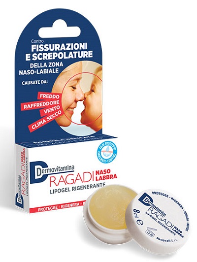 DermoVitamina Ragadi Naso Labbra Balsamo Riparatore 8 ml