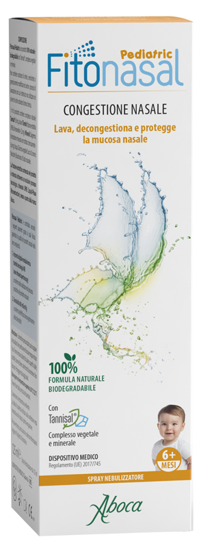Aboca Fitonasal Pediatric Spray Decongestionante Nasale Bambini 125 ml