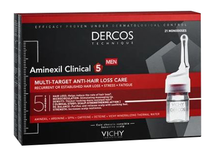 Vichy Dercos Aminexil Intensive 5 Trattamento Anticaduta Uomo 42 Fiale