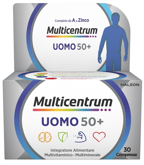 Multicentrum Uomo 50 30 Compresse Integratore Multivitaminico