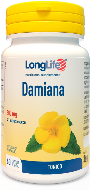 Longlife Damiana 60 Capsule - Integratore Tonico