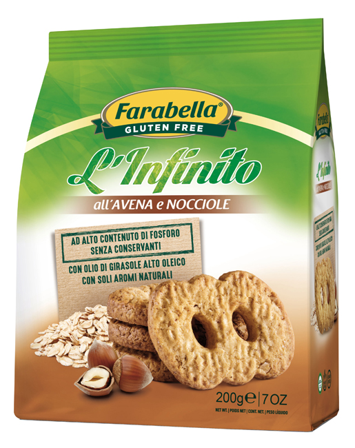 Farabella Senza Glutine Infinito Avena e Nocciole 200 grammi