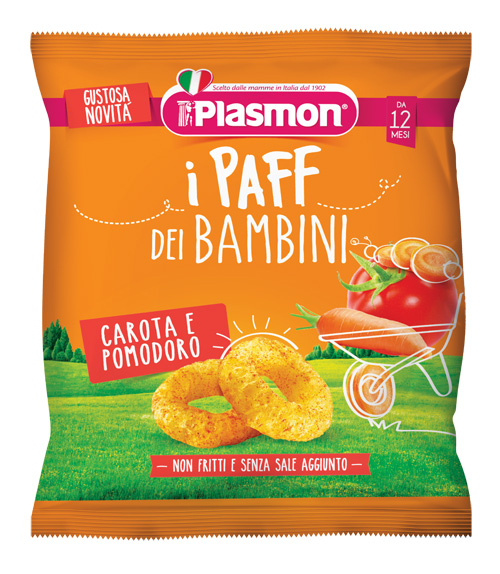 Plasmon Paff Snack Pomodoro e Carote 15 grammi