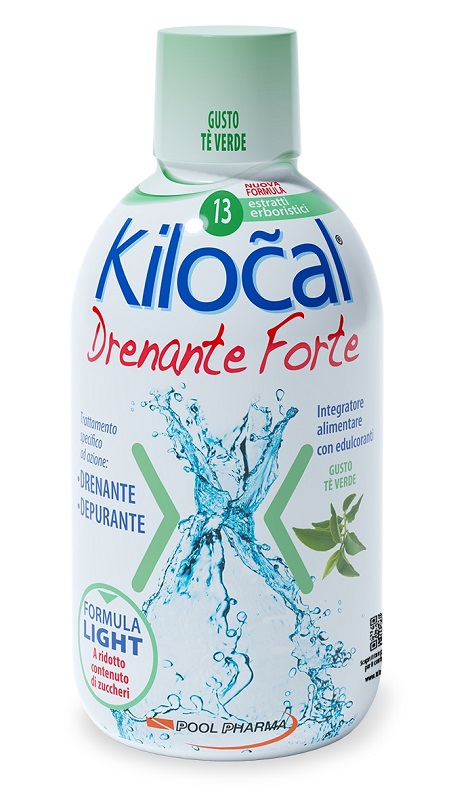 Kilocal Drenante Forte Te' Verde 500 ml - Integratore Depurativo