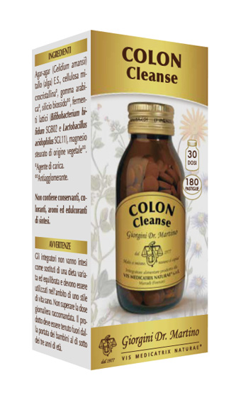 Colon Cleanse 180 Pastiglie Dr. Giorgini - Integratore Intestinale