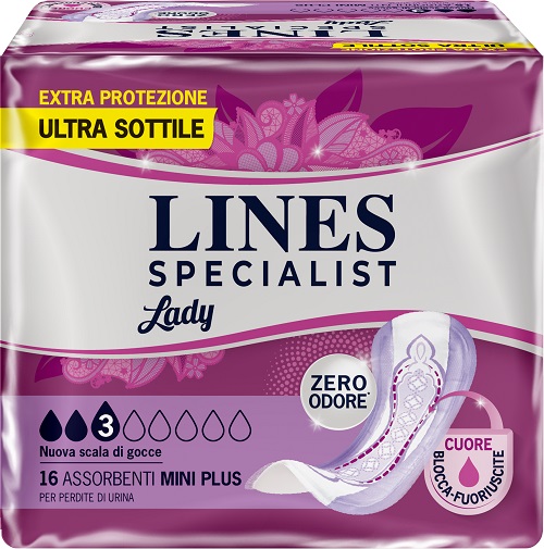 Lines Specialist Assorbenti Mini Plus 16 pezzi