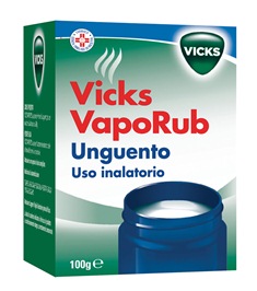 Vicks Vaporub Canfora Unguento per Uso Inalatorio 100 grammi