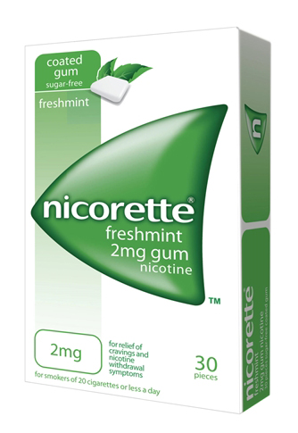 Nicorette 2 mg Gomme Masticabili per Smettere di Fumare 30 pezzi