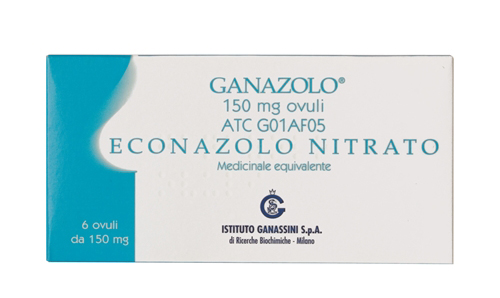 Ganazolo 150mg Econazolo Antimicotico 6 Ovuli Vaginali