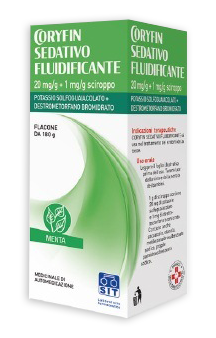 Coryfin Sedativo Fluidificante Sciroppo 20 mg + 1 mg Tosse Secca 180 grammi