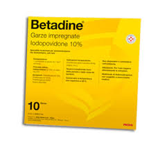 Betadine 10% Iodopovidone Garze Impregnate 10 x 10 cm