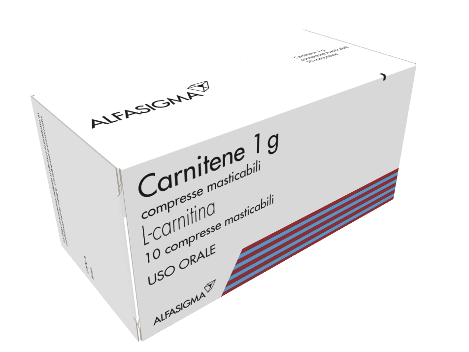 Carnitene 1 g L-Carnitina 10 Compresse Masticabili