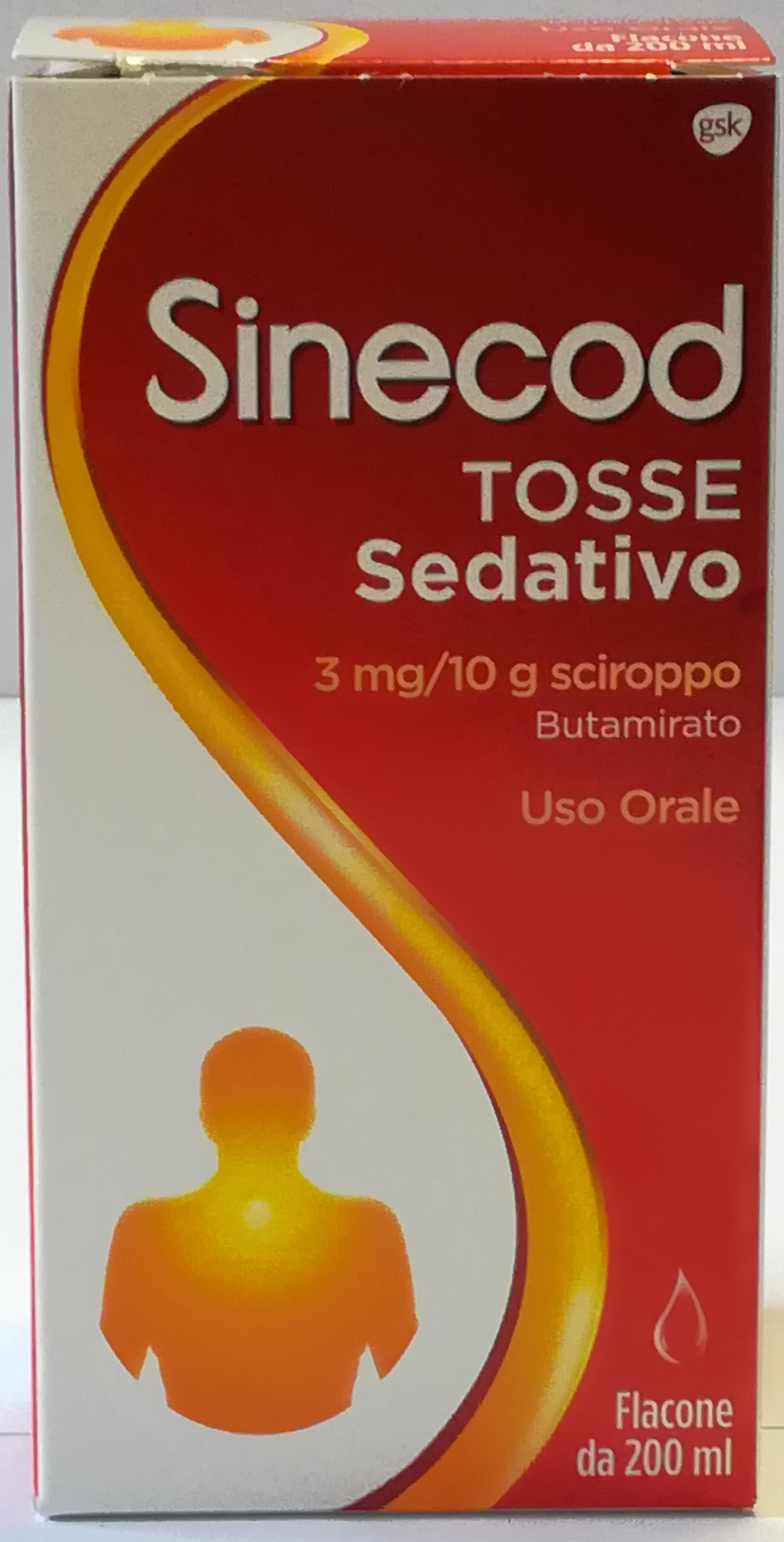 Sinecod Tosse Sedativo Sciroppo Butamirato Citrato 200 ml