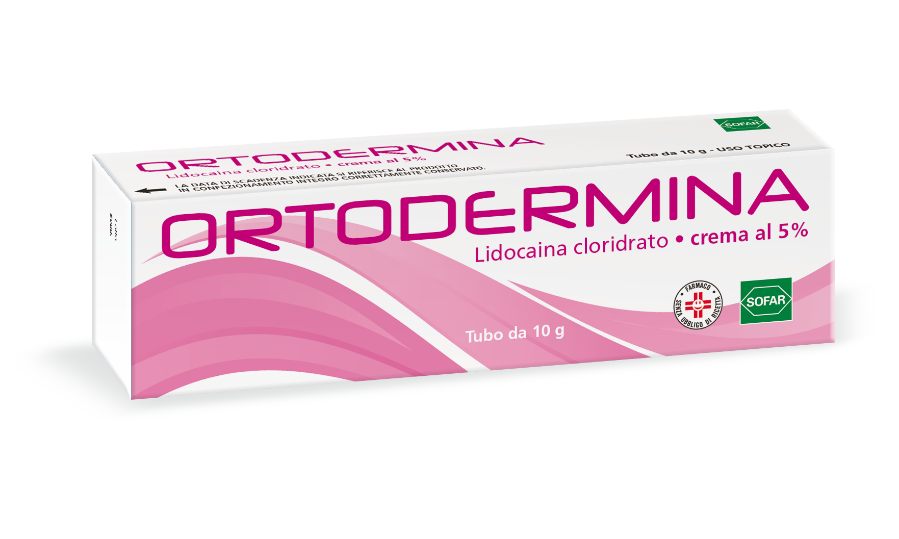 Ortodermina Crema 5% Lidocaina Anestetico 10 Grammi